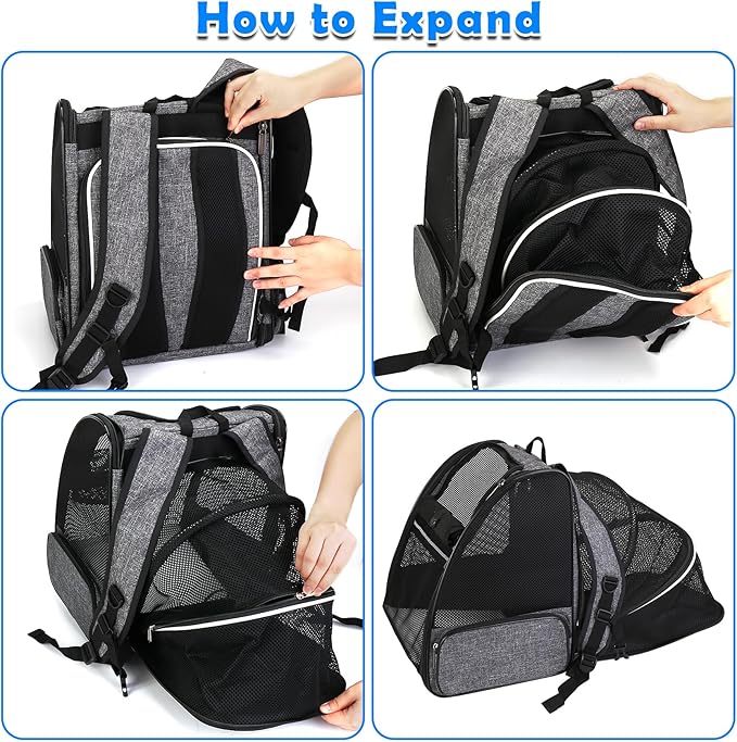 Cat Carrier Expandable Backpack
