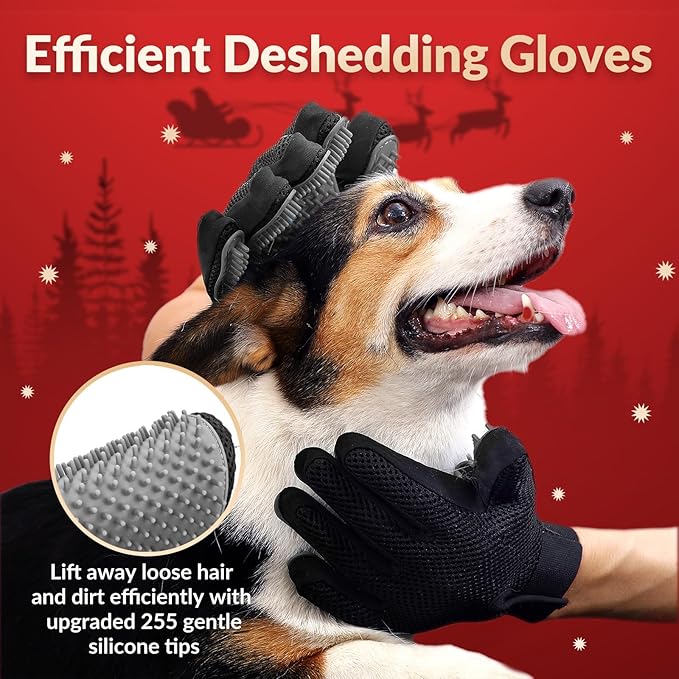 Upgrade Version Pet Grooming Glove 1 Pair