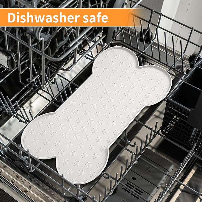 Dog Food Mat Anti-Slip Silicone Dog Bowl Mat