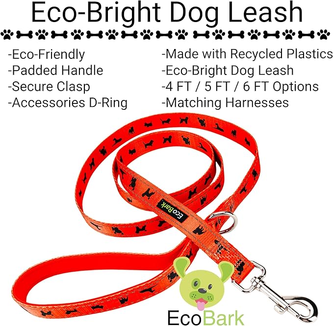 EcoBark Dog Leash 4 FT 5 FT 6 FT