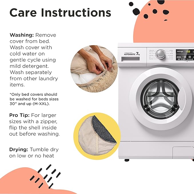 Best Friends by Sheri The Original Calming Donut Cat and Dog Bed in Shag Fur Lavendar 45"