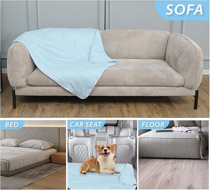 Pet Cooling Blankets & Sleeping Mat- Reversible Washable Durable Dog Bed Cover