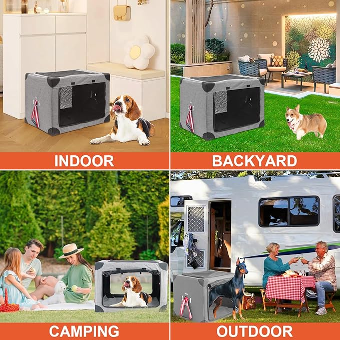 Collapsible Soft Dog Crate 19.6 x 13 Inch