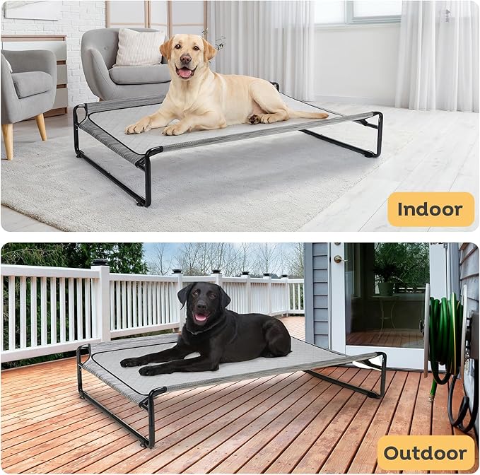 Veehoo Elevated Dog Bed with Washable Dog Pee Pads 100% Waterproof CWC2201CCP