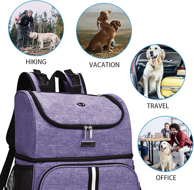 BAGLHER Pet Travel Bag 2 Silicone 2 Food