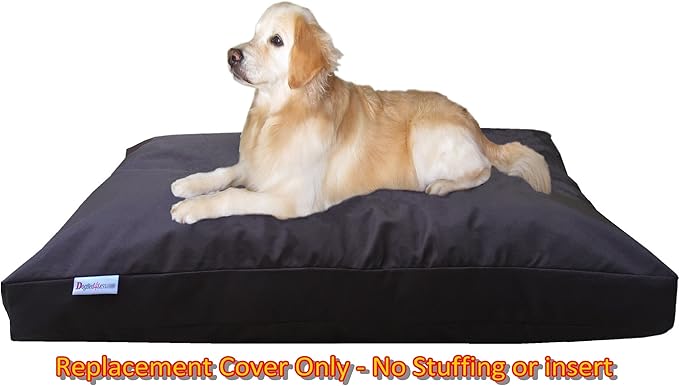 Dogbed4less XL 1680 Ballistic Heavy Duty Dog Pet Bed External Zipper Duvet Cover 40X35X4 Inches,