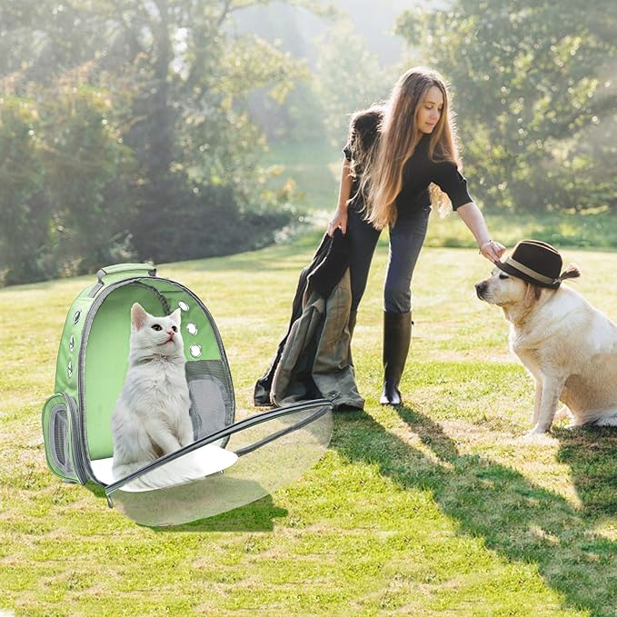 Henkelion Travel Backpack Bubble Carrying Bag for Small Medium Dogs Cats