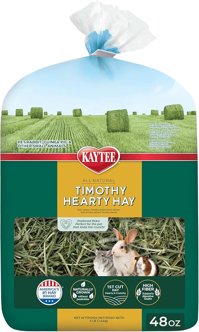 Kaytee Timothy Hearty Hay for Guinea Pigs 48 oz