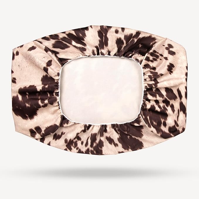 Western Brown Cow Print Faux Cowskin Dog Bed Covers Soft Replacement Washable 29x41 Inches, 29 x 41 x 6)