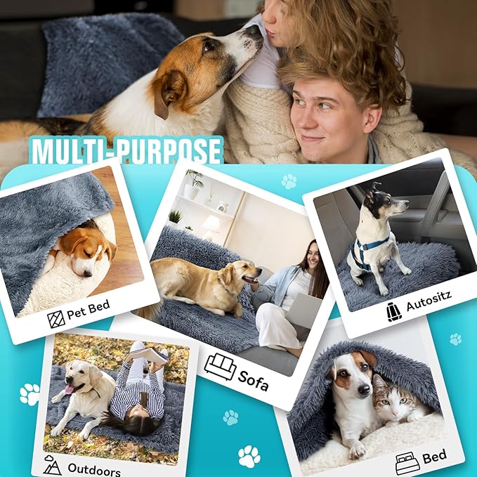 WOKEEN Waterproof Dog Blanket 48 inch Blanket,47x30 inch