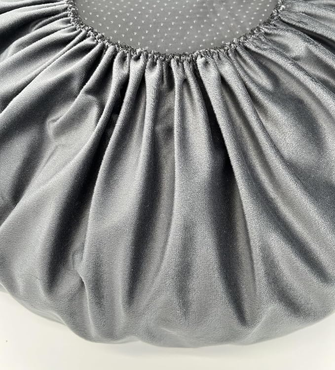 Round Dog Bed Slip Cover 30 Inch Grey