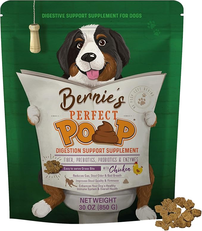 Perfect Poop Digestion & General Health Supplement for Dogs: Fiber 30.0 oz)