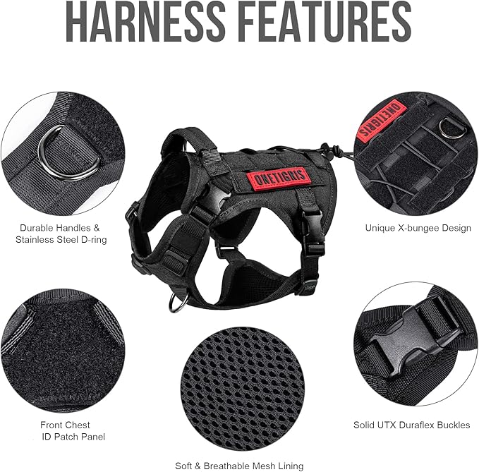OneTigris Tactical Dog Harness Vest