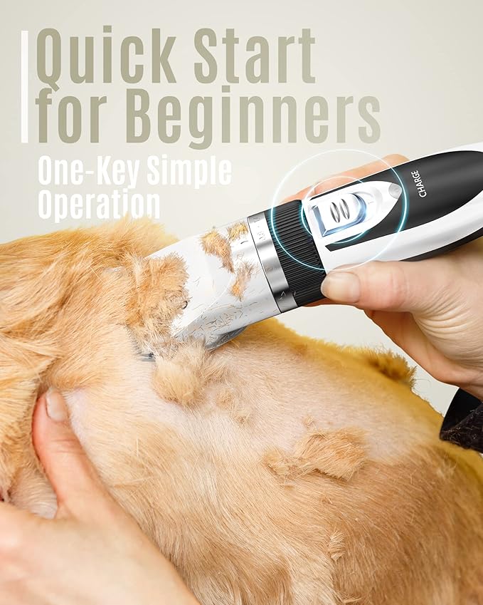 oneisall Dog Shaver Clippers Low Noise Rechargeable Cordless