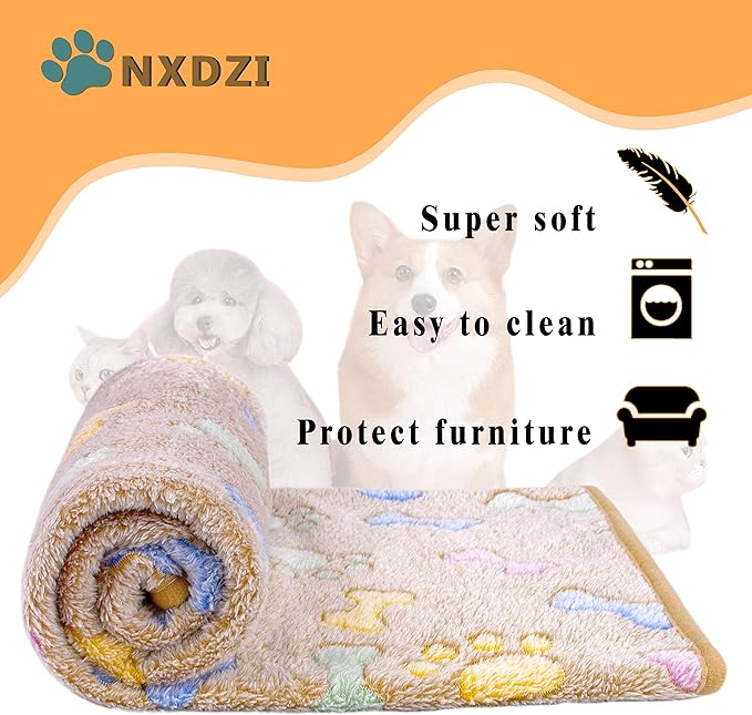 Dog Blankets for Large Dogs 3 Pack 41" x 31", Fuzzy