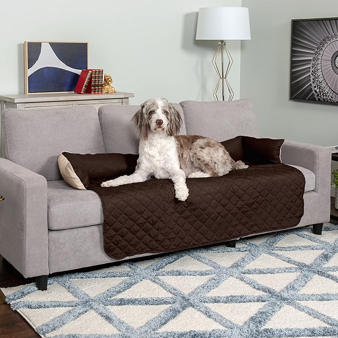 Furhaven Water-Resistant & Reversible 54" Wide Seat Cover Protector for Dogs & Cats