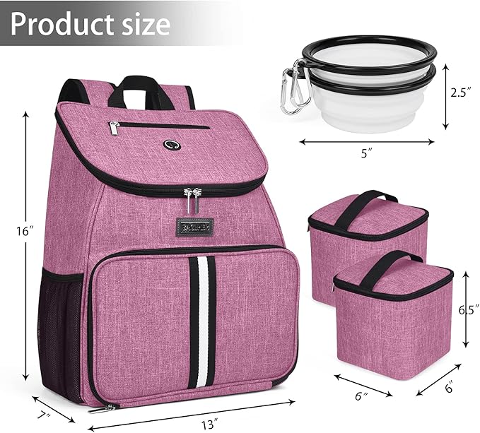 BAGLHER丨Dog Travel Bag 2 Silicone 2 Food