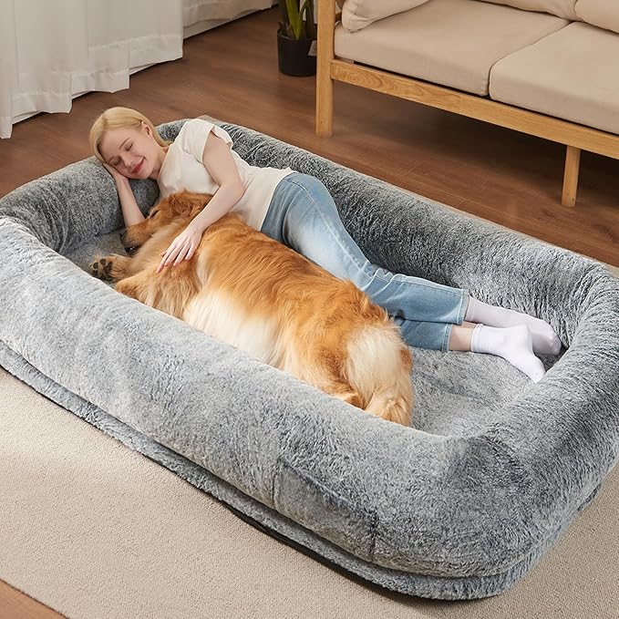 Human Dog Bed Cover (No Filler 72"x48"x10", 320