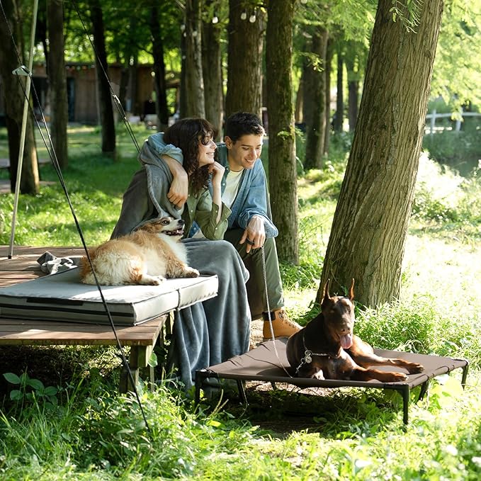 EHEYCIGA 36 Inch Elevated Dog Cot Bed Medium