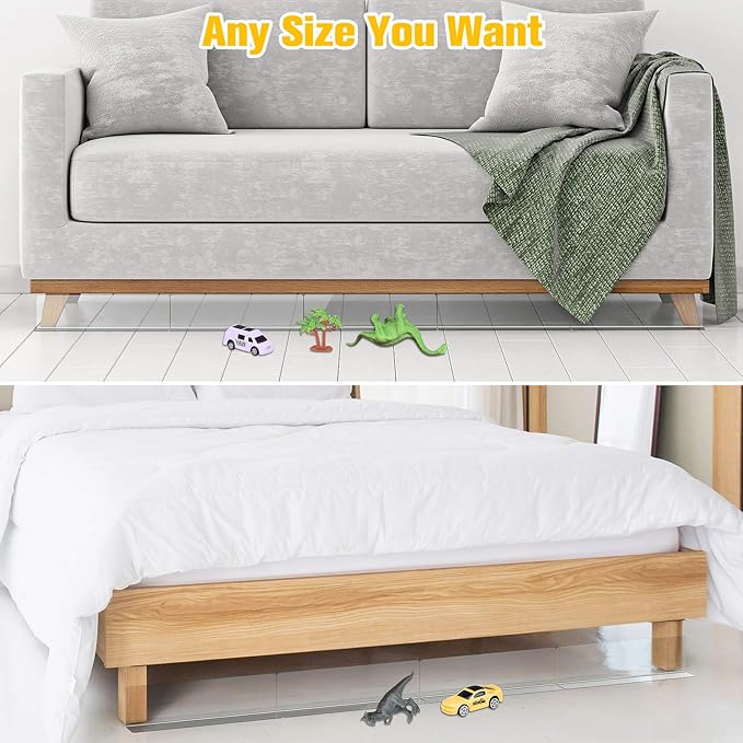 Under Bed Blocker for Pets Dogs 6 Pack 3.9 Inches High Toy Blocker