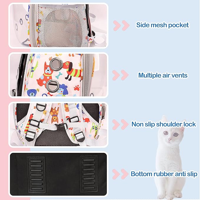 Cat Backpack Carrier Bubble Bag Space Capsule Pet Carrier Dog Hiking Backpack