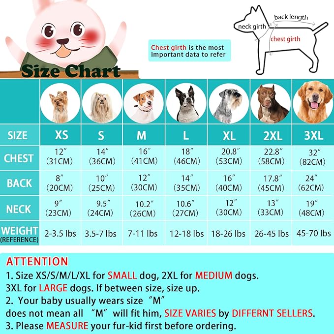 XPUDAC 4 Piece Dog Pajamas for Small Dogs