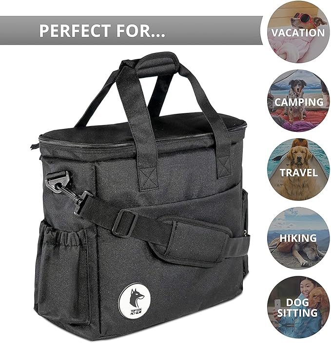 Black Dog Travel Bag for Supplies