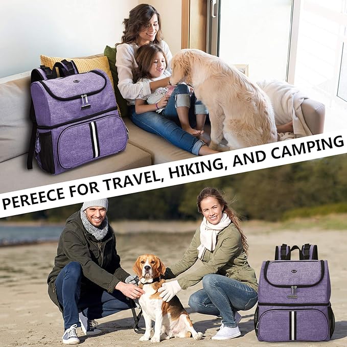 BAGLHER Pet Travel Bag 2 Silicone 2 Food