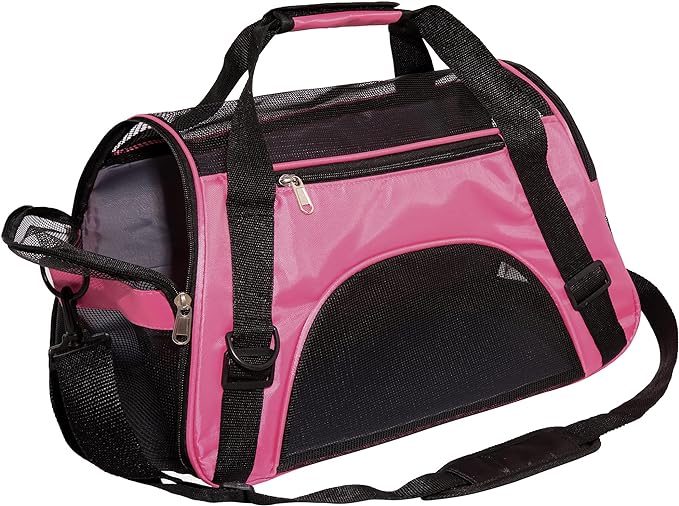 Pet Carrier Soft-Sided Carriers for Cat Carriers Dog Carrier for Small Medium Cats Dogs Puppies Pet Carrier Airline Approved up to 15 Lbs Cat Dog Pet Travel Carrier (Medium