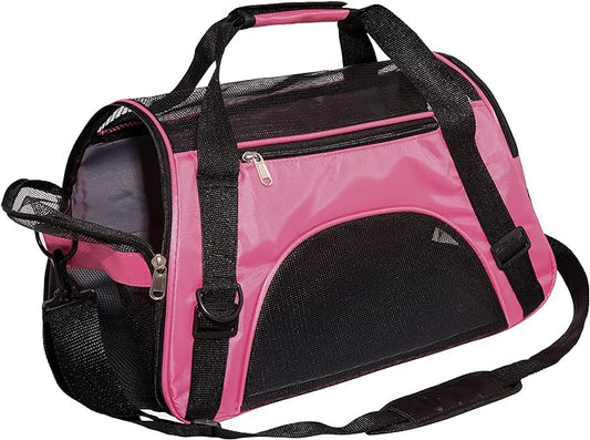 Pet Carrier Soft-Sided Carriers for Cat Carriers Dog Carrier for Small Medium Cats Dogs Puppies Pet Carrier Airline Approved up to 15 Lbs Cat Dog Pet Travel Carrier (Medium