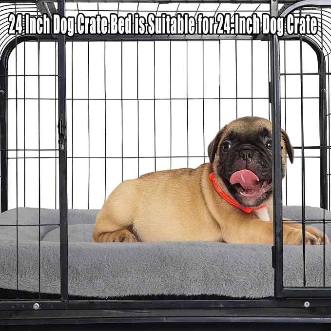 Dog Crate Bed 24 x 18 Washable 25 lbs