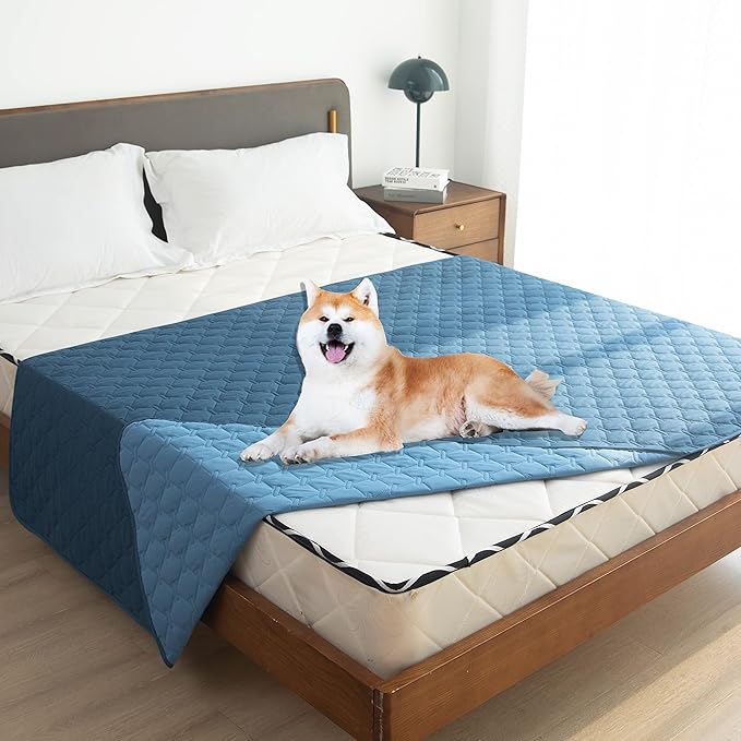 gogobunny 100% Double-Sided Waterproof Dog Bed Cover Pet Blanket Sofa Couch Furniture Protector for Puppy Large Dog Cat (52x82 Inch 1), Dark