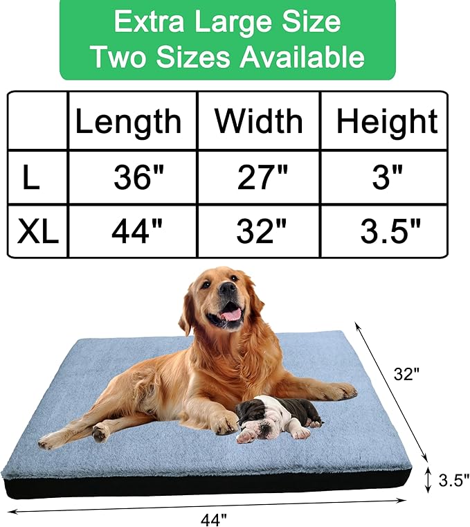 Dog Bed Cover 36x27x3'' Waterproof, 50 lbs
