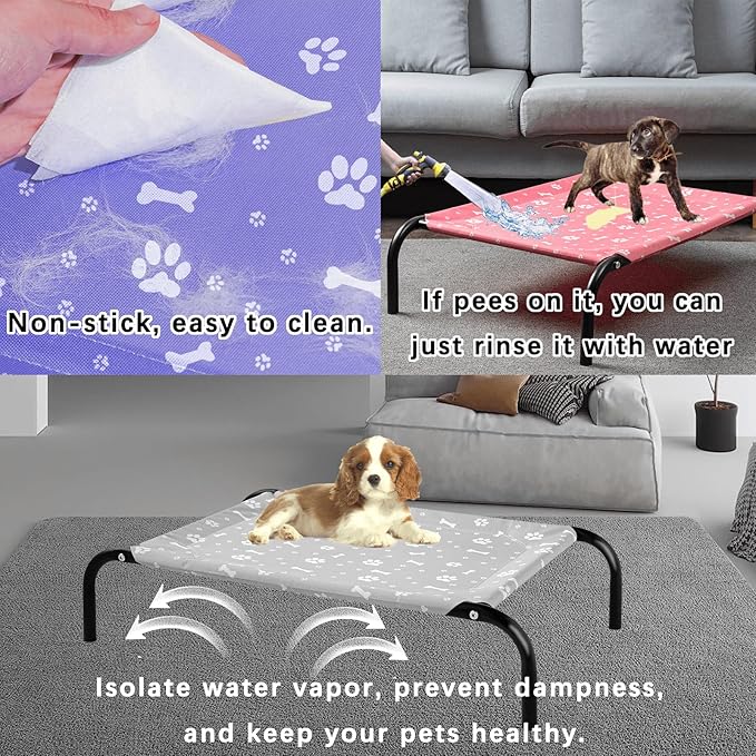 Elevated Dog Bed Pet Bed Replacement Cover L(43.3" L 31.5" W 7.5" Th)