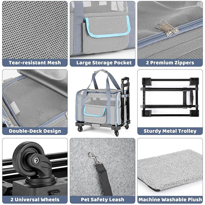 Pet Carrier for Small Dog Cat 20 Lbs