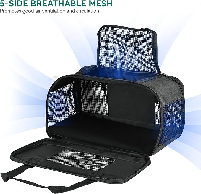 YITAHOME Pet Carrier for Medium Cats and Puppies 20lbs, Airline