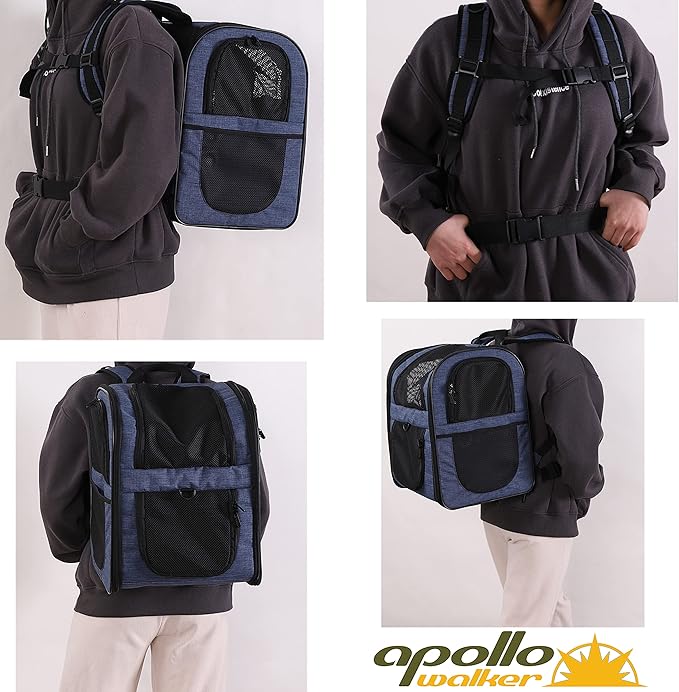 Apollo Walker Pet Carrier Backpack for Large/Small Cats and Dogs