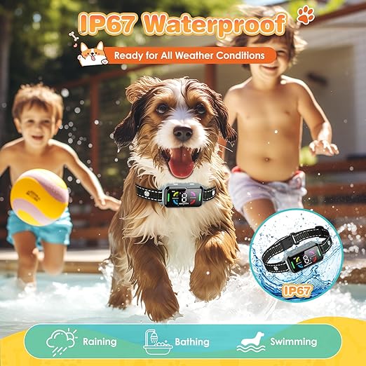 Dog Bark Collar IP67 Waterproof 8 Sensitivity