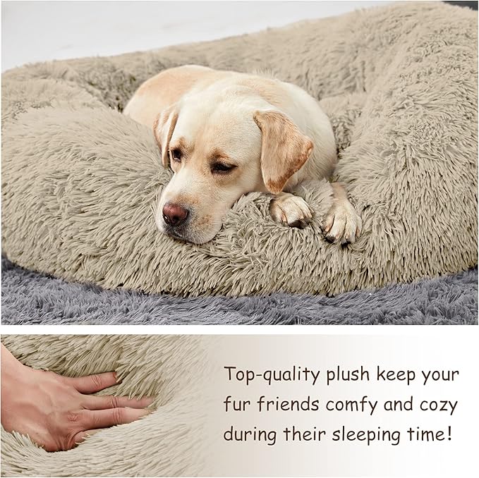 Washable Dog Round Bed Large Dogs