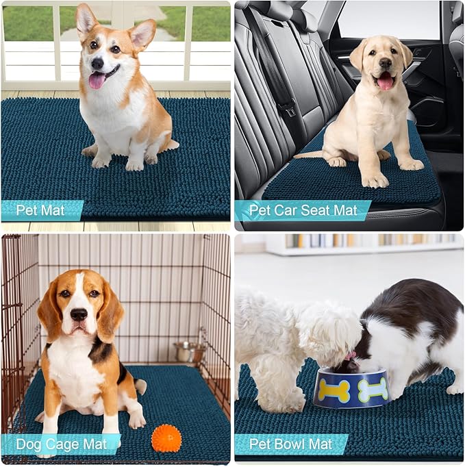 OLANLY Dog Door Mat for Muddy Paws 48x30