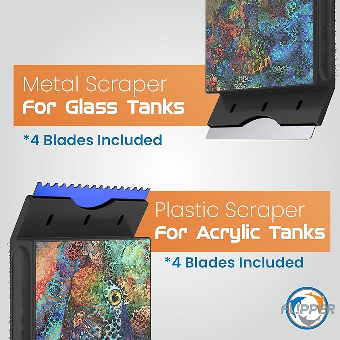 FL!PPER Flipper Edge Max Tang Limited Edition Floating Magnetic Aquarium Cleaner 2-In-1 Dual