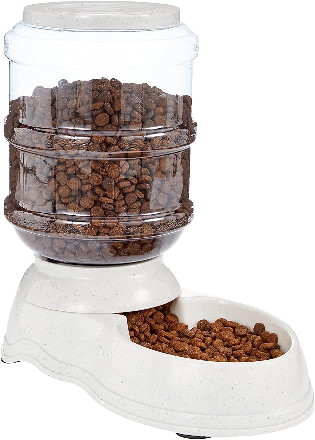 Amazon Basics Gravity Pet Food Feeder for Dogs and Cats 6-Pound Capacity,