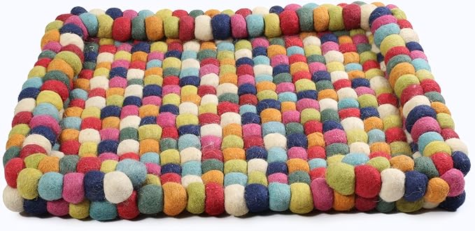 Felt Ball Dog Bed Fabric Pet Beds Luxury Cat Dog Bed Wool Bed for Cats Kittens