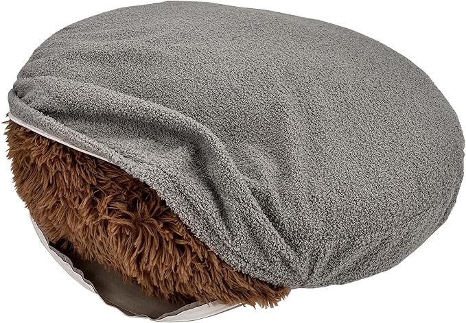 Waterproof Round Dog Bed Cover with Zipper Washable 20 Inch