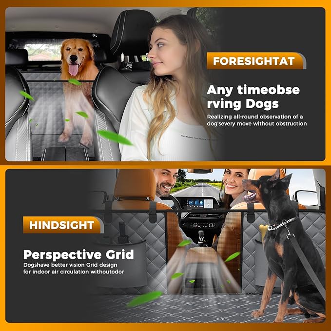 Dog Car Seat Cover +40% Space, 400 lb