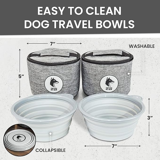 Grey Dog Travel Bag for Supplies