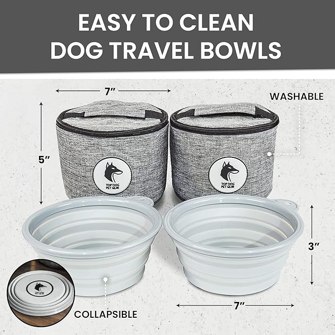 Grey Dog Travel Bag for Supplies