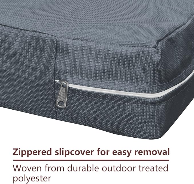 Dog Bed Covers for 44" L × 32" W × 4" H 600D Oxford Waterproof Dog Bed Cover with Zipper and Carry Handle Dog Bed Covers Replacement Washable