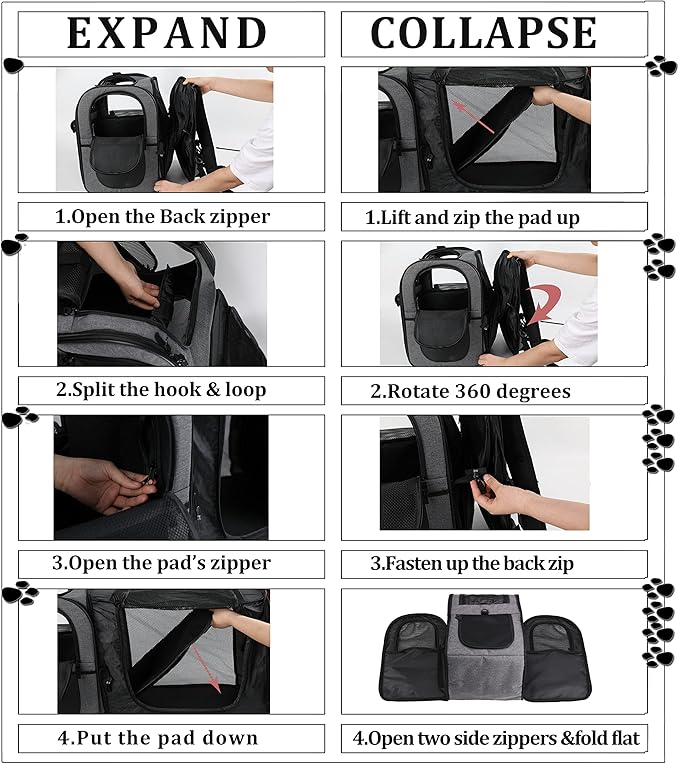 Apollo Walker Pet Carrier Backpack for Large/Small Cats and Dogs