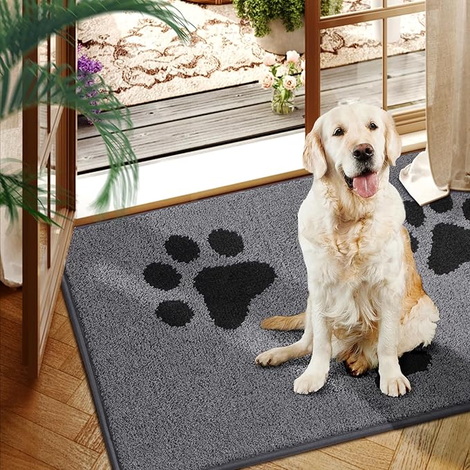 Mibao Door Mat Indoor 47" x 31.5", Grey